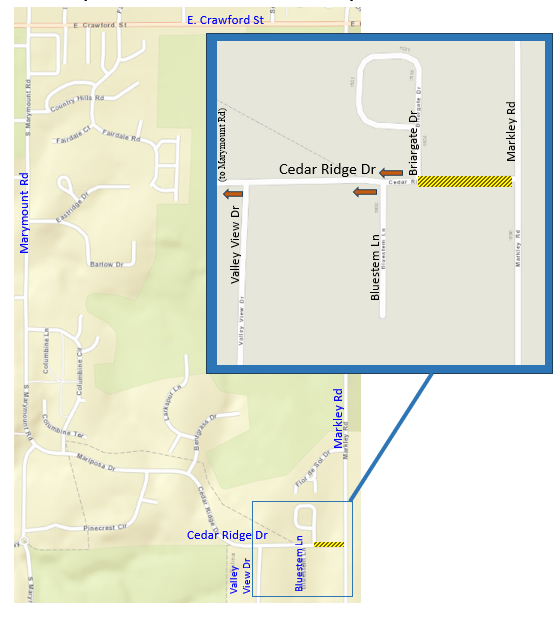CEDAR RIDGE DRIVE PAVEMENT IMPROVEMENTS - News Image